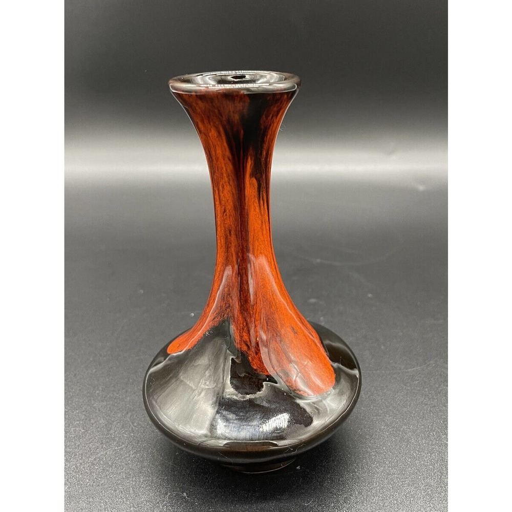 Jasper Alberta Drip Vase Sculptured Art Pottery Bud Vase 5” Vintage